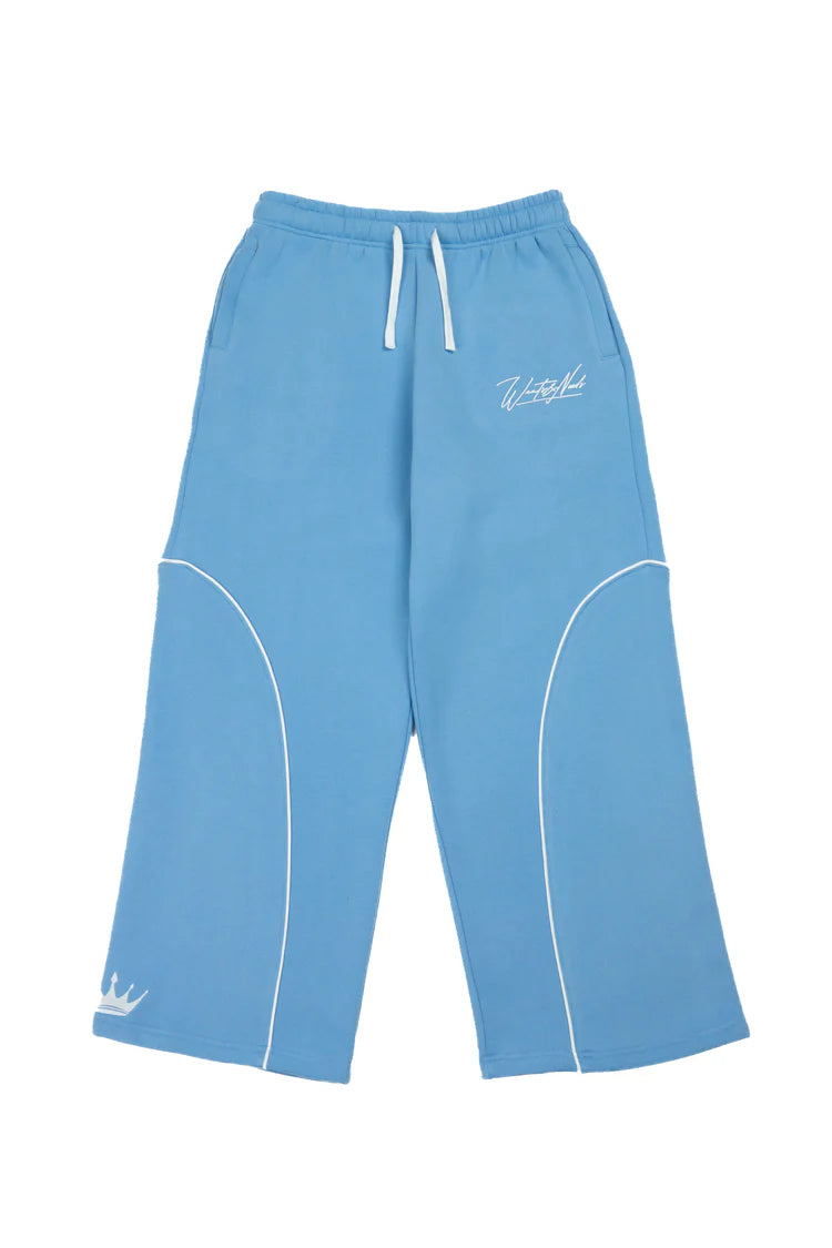 Performance Blue Baggy Sweatpants